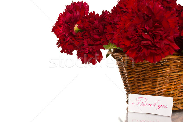 Merci carte gratitude fleurs blanche fleur [[stock_photo]] © Peredniankina