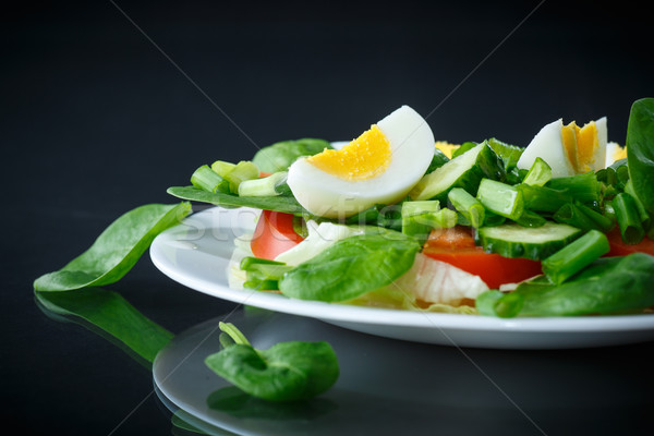 summer salad with egg Stock photo © Peredniankina