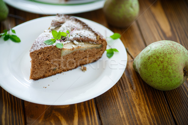 cake with pears Stock photo © Peredniankina