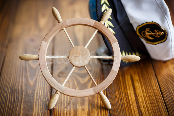 Decorative wooden steering wheel  Stock photo © Peredniankina