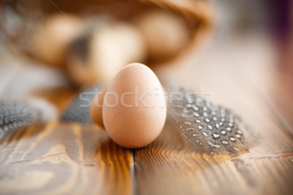 Eggs of a guinea fowl Stock photo © Peredniankina