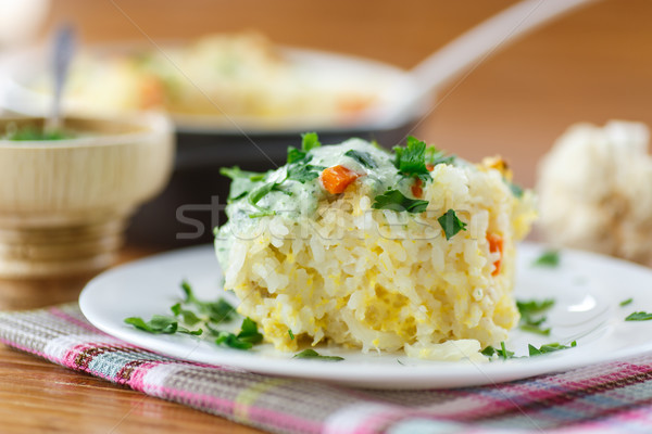 Vegetable Rice Casserole Stock photo © Peredniankina