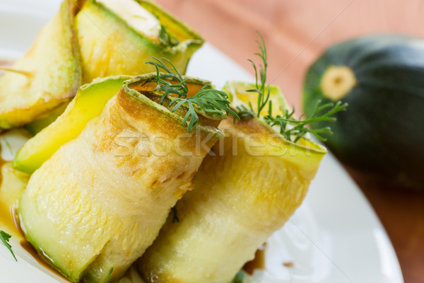 Zucchini rolls with fillings Stock photo © Peredniankina