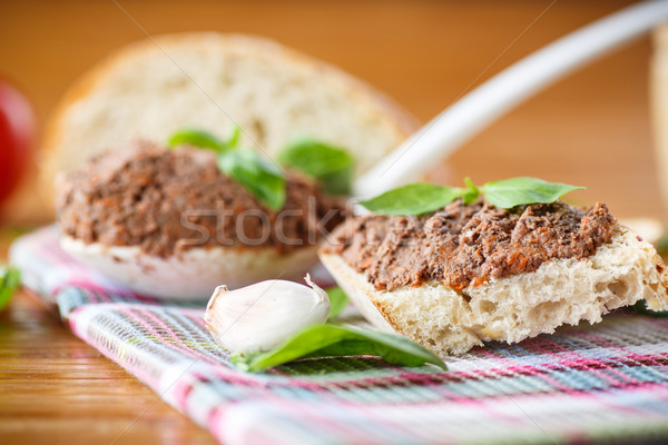 pate with bread Stock photo © Peredniankina