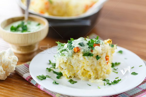 Vegetable Rice Casserole Stock photo © Peredniankina