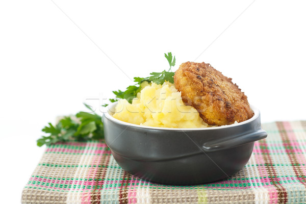 mashed potatoes with fried cutlet  Stock photo © Peredniankina