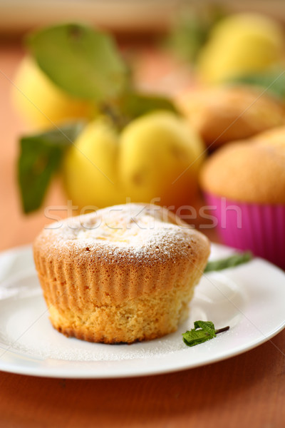 cake with quince Stock photo © Peredniankina