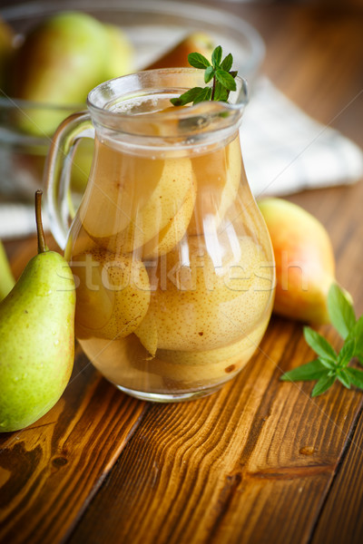 sweet pear compote in a decanter Stock photo © Peredniankina