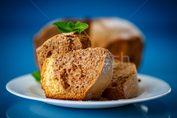 Dois cor bolo de azul Foto stock © Peredniankina