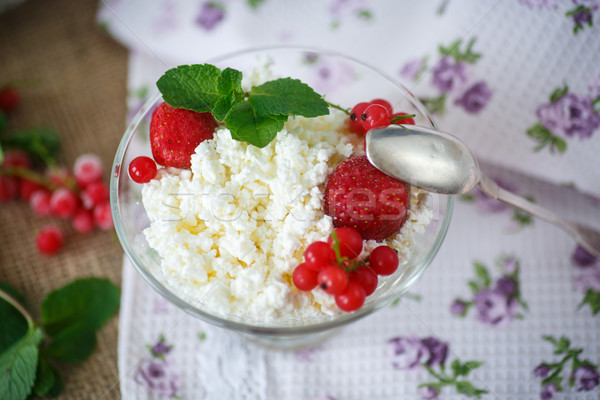 sweet curd with berries Stock photo © Peredniankina