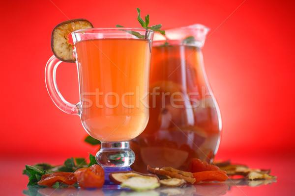 compote of dried fruits in a carafe Stock photo © Peredniankina