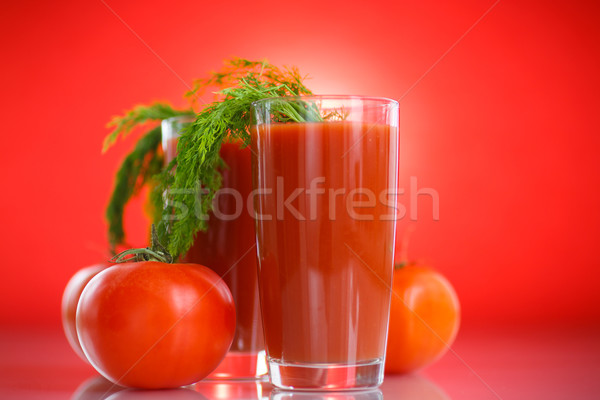 Tomatensap vers tomaten Rood gezondheid achtergrond Stockfoto © Peredniankina