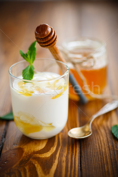 Greek yogurt with honey Stock photo © Peredniankina