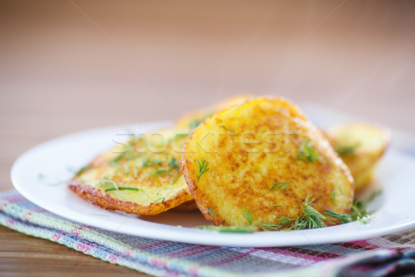 Foto stock: Papa · fondo · mesa · cena · cocina