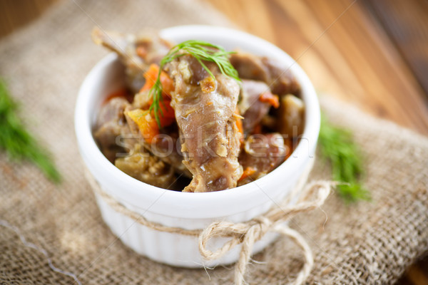 chicken gizzards stewed with vegetables Stock photo © Peredniankina