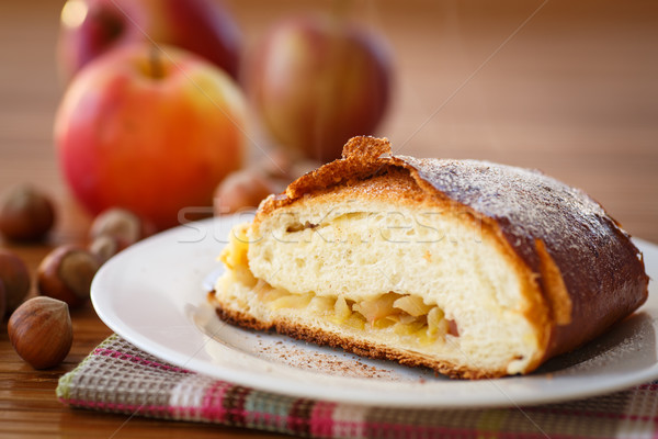 sweet strudel with apples Stock photo © Peredniankina