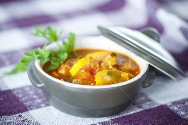 Stock photo: eggplant ragout