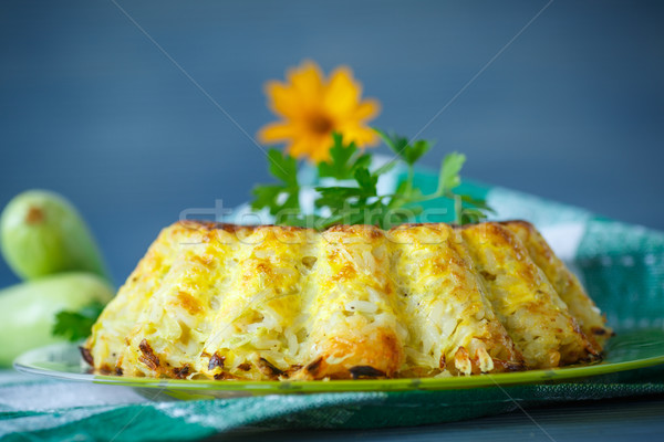 Rice casserole with zucchini Stock photo © Peredniankina