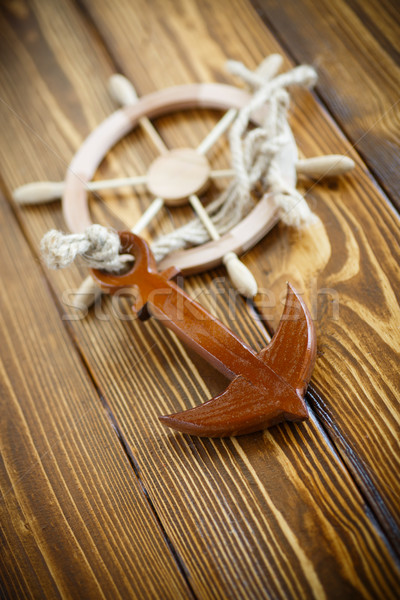 Decorative wooden steering wheel Stock photo © Peredniankina