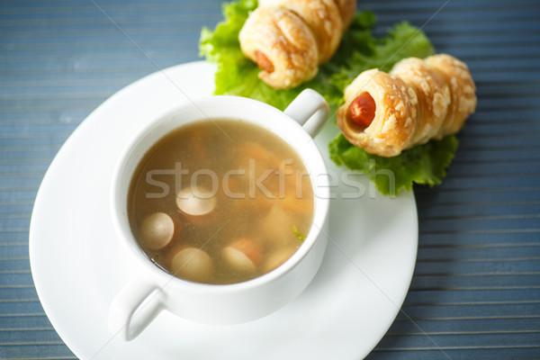 Stock photo: sausage soup