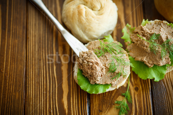 pate with bread Stock photo © Peredniankina