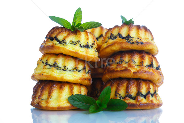 muffin with cheese stuffing poppy Stock photo © Peredniankina