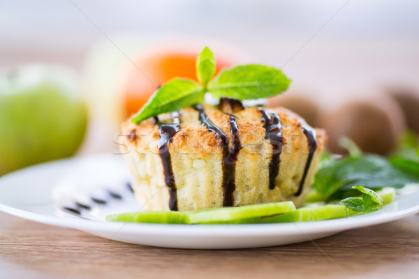 cottage cheese with fruit muffins Stock photo © Peredniankina