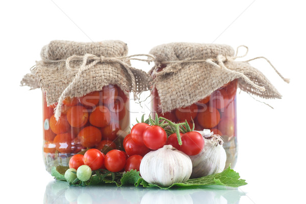 canned tomatoes Stock photo © Peredniankina