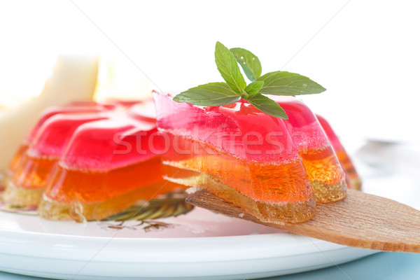 Zselé gyümölcs izolált fehér narancs piros Stock fotó © Peredniankina