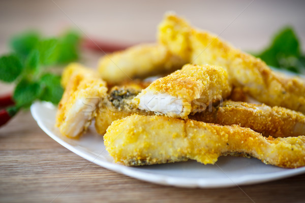 Stock photo: fried fish