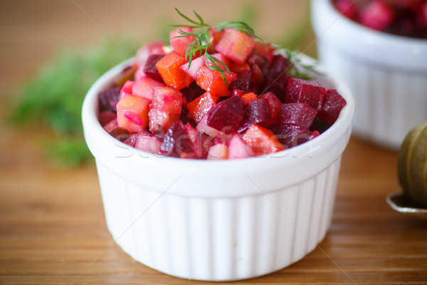 salad of boiled vegetables with beetroot Stock photo © Peredniankina