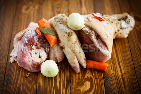 raw food to cook meat aspic Stock photo © Peredniankina