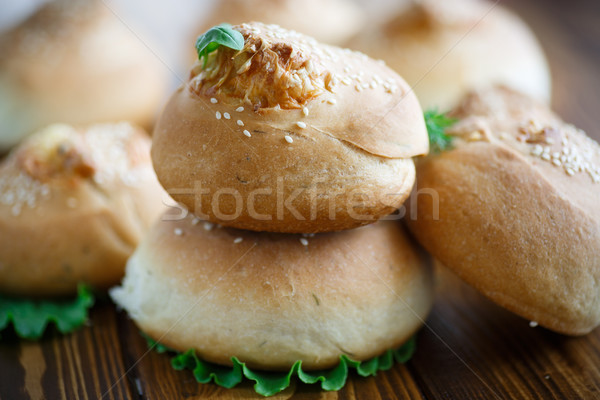 homemade bread loaf with cheese inside  Stock photo © Peredniankina