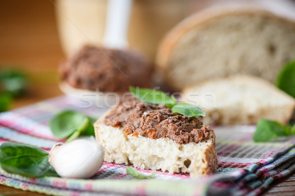 pate with bread Stock photo © Peredniankina