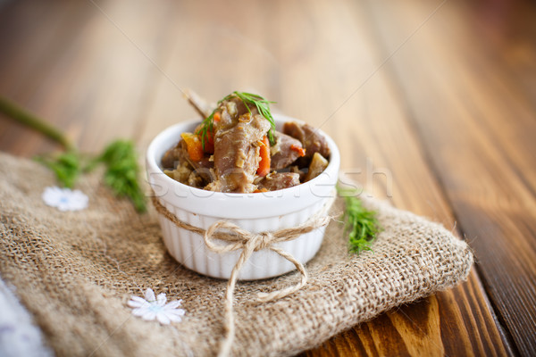 chicken gizzards stewed with vegetables Stock photo © Peredniankina