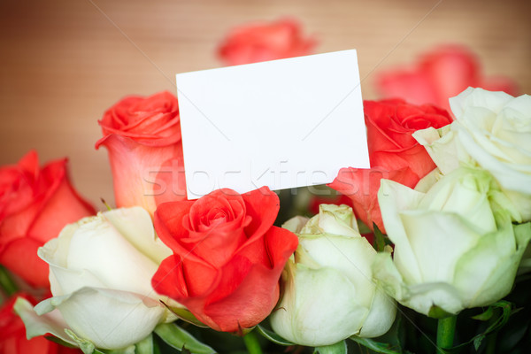 bouquet of blooming roses  Stock photo © Peredniankina