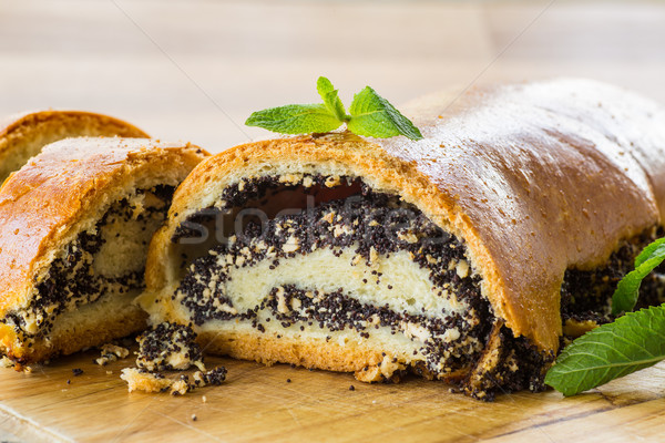 roll with poppy seeds Stock photo © Peredniankina