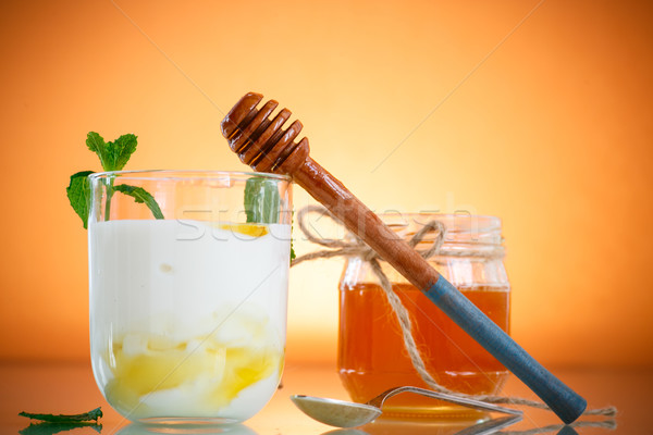 Greek yogurt with honey Stock photo © Peredniankina