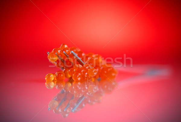 Salgado vermelho caviar peixe mar restaurante Foto stock © Peredniankina