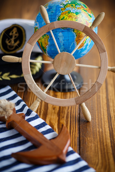 Decorative wooden steering wheel  Stock photo © Peredniankina
