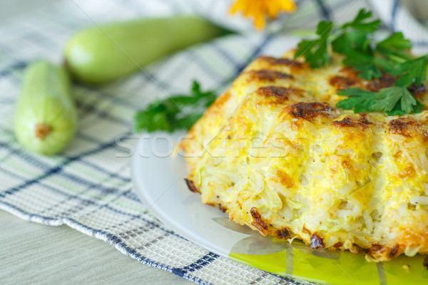 Rice casserole with zucchini Stock photo © Peredniankina