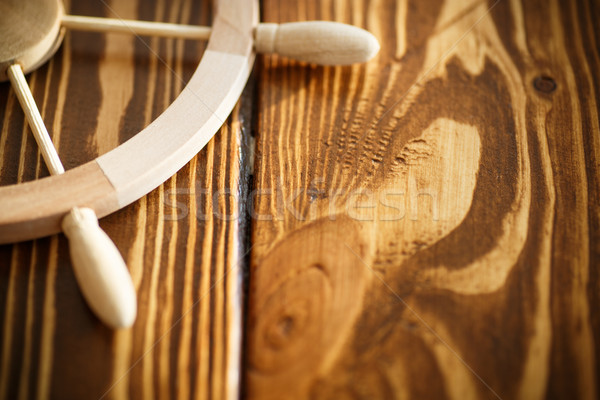 Decorative wooden steering wheel Stock photo © Peredniankina