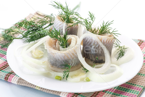 Salado cebolla alimentos mar blanco cocinar Foto stock © Peredniankina