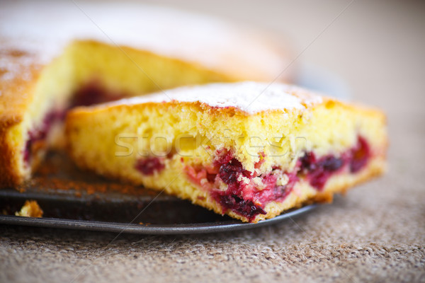 sponge cake with berries Stock photo © Peredniankina