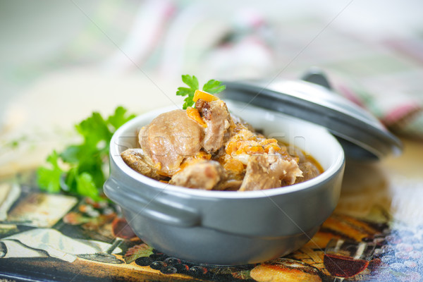 chicken gizzards stewed with vegetables Stock photo © Peredniankina