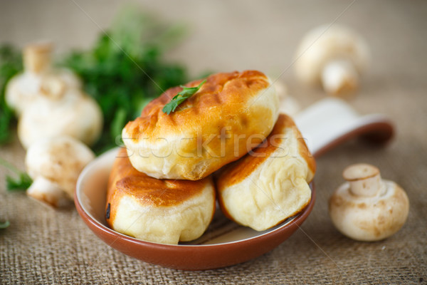 fried patties with mushrooms Stock photo © Peredniankina