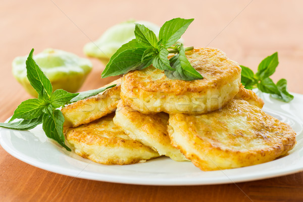 Stock photo: squash fritters