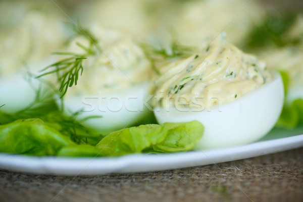 Stock photo: eggs stuffed