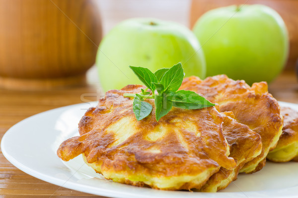 pancakes with apples Stock photo © Peredniankina