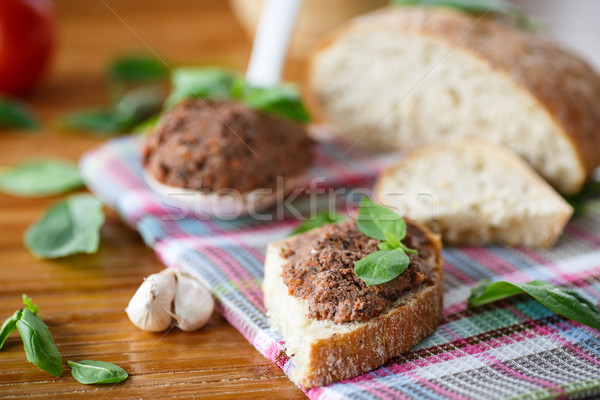 pate with bread Stock photo © Peredniankina